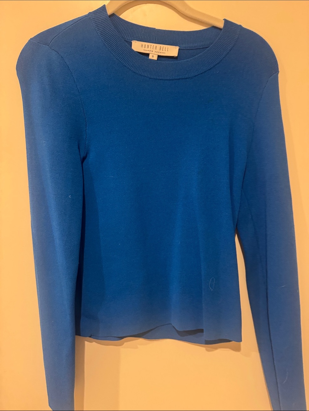 HUNTER BELL Bright Cobalt Blue Crewneck Sweater